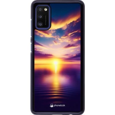 Coque Samsung Galaxy A41 - Coucher soleil jaune violet