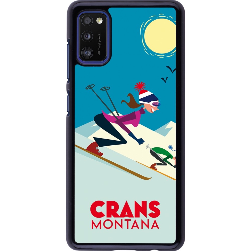 Samsung Galaxy A41 Case Hülle - Crans-Montana Ski Downhill