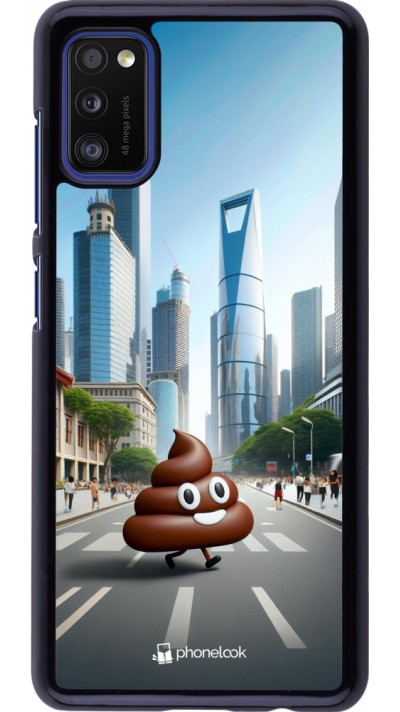 Coque Samsung Galaxy A41 - Emoji Caca walk