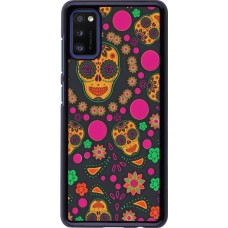 Samsung Galaxy A41 Case Hülle - Halloween 22 colorful mexican skulls