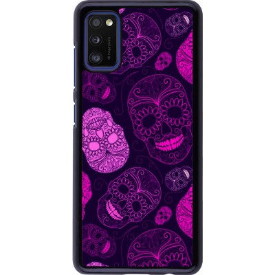 Coque Samsung Galaxy A41 - Halloween 2023 pink skulls