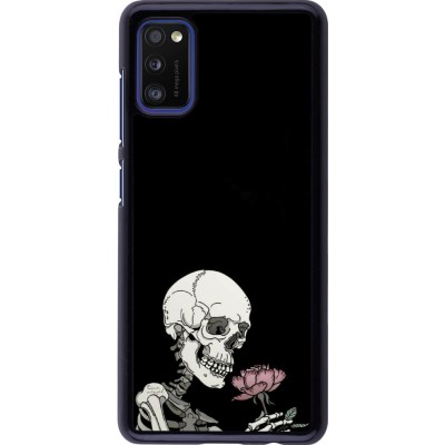 Coque Samsung Galaxy A41 - Halloween 2023 rose and skeleton