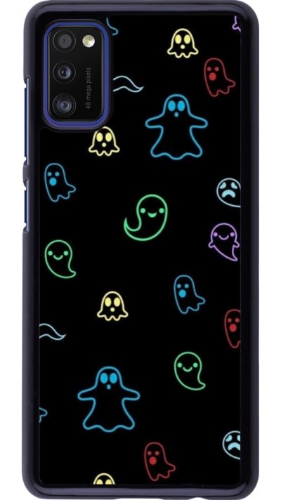 Coque Samsung Galaxy A41 - Halloween 2024 colorful ghosts