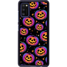 Coque Samsung Galaxy A41 - Halloween 2024 rainbow pumpkins