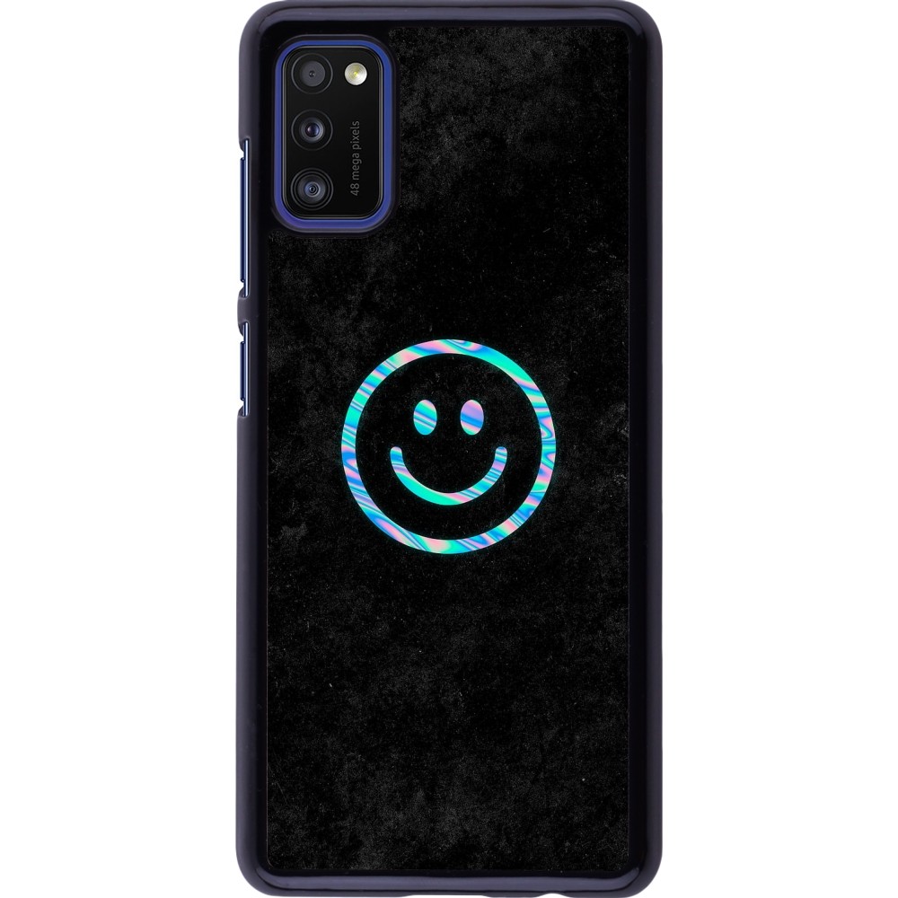 Samsung Galaxy A41 Case Hülle - Happy smiley irisirt