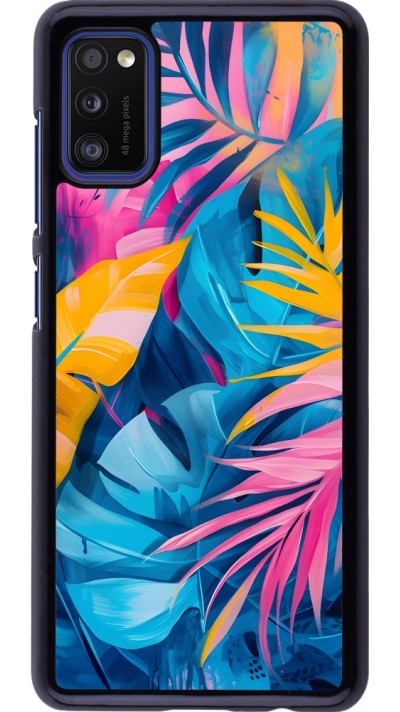 Coque Samsung Galaxy A41 - Palms Blue