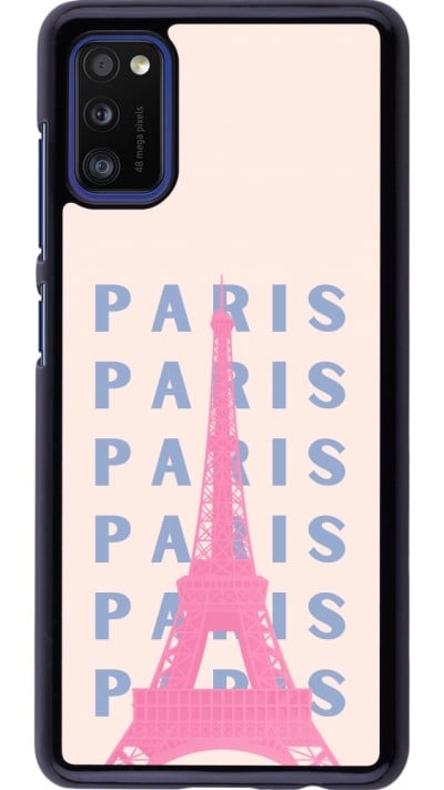 Coque Samsung Galaxy A41 - Paris Pink Print