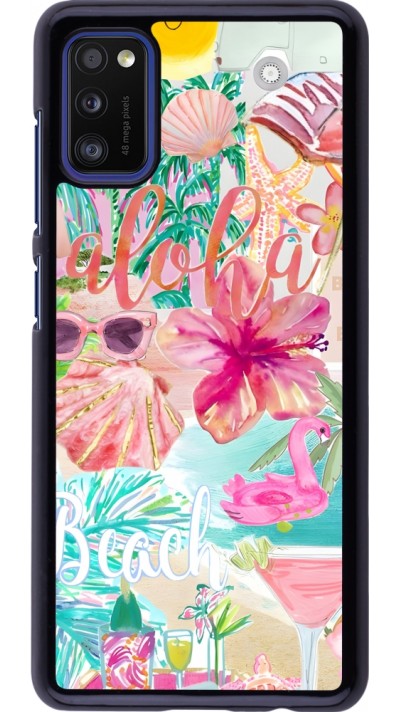 Coque Samsung Galaxy A41 - Preppy Collage Aloha