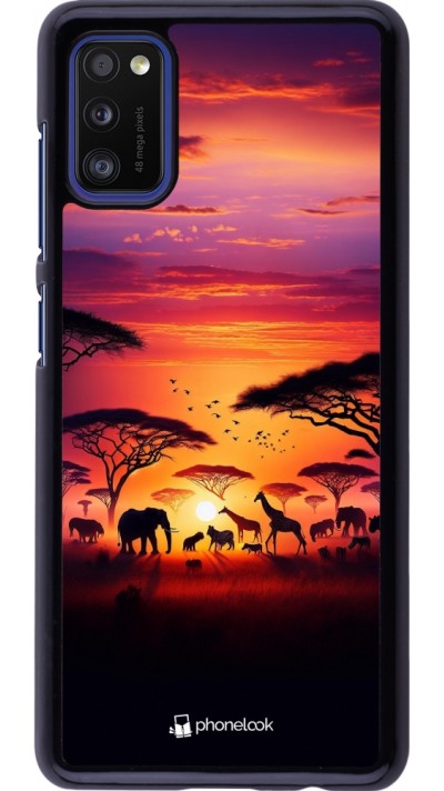 Coque Samsung Galaxy A41 - Safari sunset wildlife