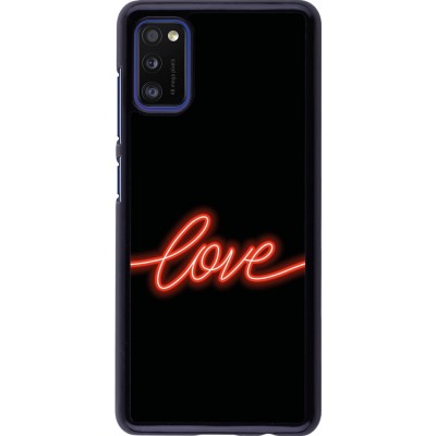 Coque Samsung Galaxy A41 - Valentine 2023 neon love