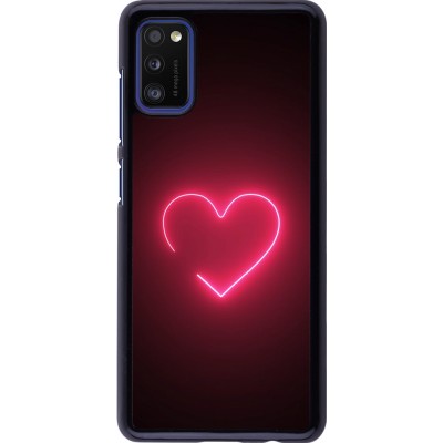 Coque Samsung Galaxy A41 - Valentine 2023 single neon heart