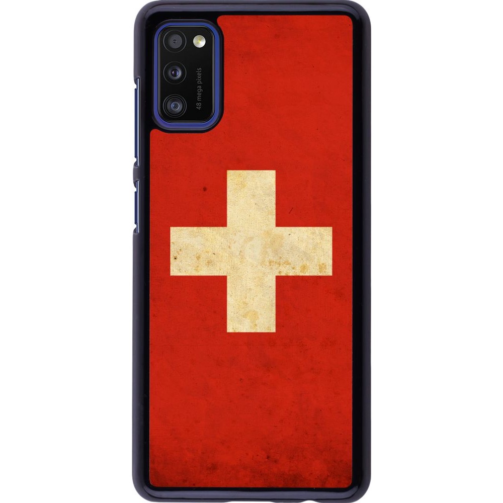 Coque Samsung Galaxy A41 - Vintage Flag SWISS