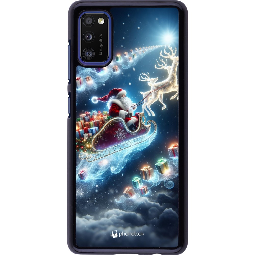 Coque Samsung Galaxy A41 - Noël 2023 Père Noël enchanté