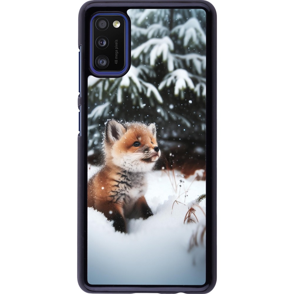 Coque Samsung Galaxy A41 - Noël 2023 Renardeau sapin