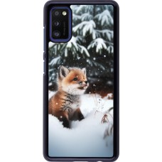 Coque Samsung Galaxy A41 - Noël 2023 Renardeau sapin