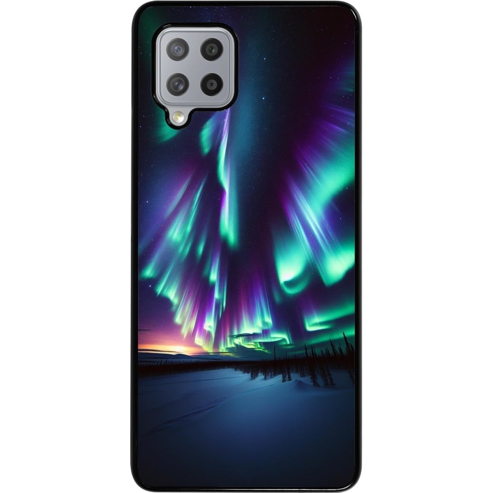 Coque Samsung Galaxy A42 5G - Aurore Boréale Étincelante