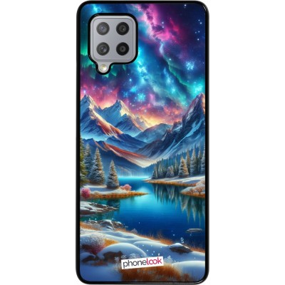 Coque Samsung Galaxy A42 5G - Fantasy Mountain Lake Sky Stars