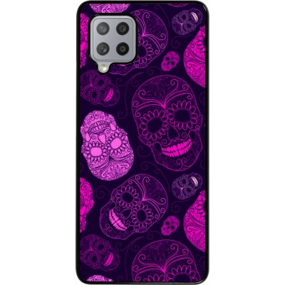 Coque Samsung Galaxy A42 5G - Halloween 2023 pink skulls