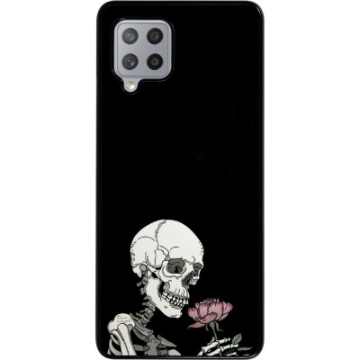 Coque Samsung Galaxy A42 5G - Halloween 2023 rose and skeleton