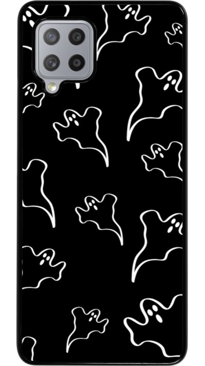 Coque Samsung Galaxy A42 5G - Halloween 2024 black and white ghosts