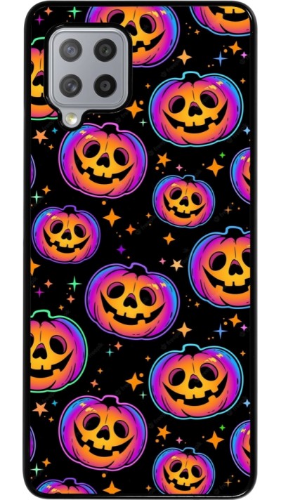 Coque Samsung Galaxy A42 5G - Halloween 2024 rainbow pumpkins