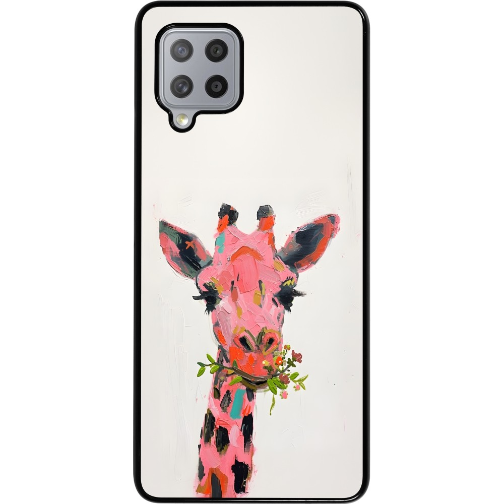 Coque Samsung Galaxy A42 5G - Pink Girafe Paint