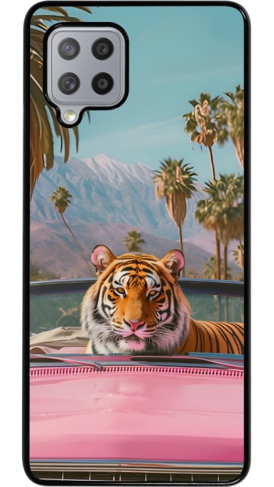 Coque Samsung Galaxy A42 5G - Tigre voiture rose