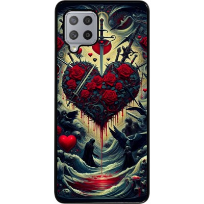 Coque Samsung Galaxy A42 5G - Dark Love Coeur Sang