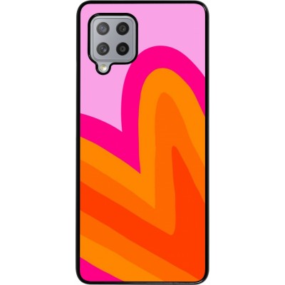 Coque Samsung Galaxy A42 5G - Valentine 2024 heart gradient