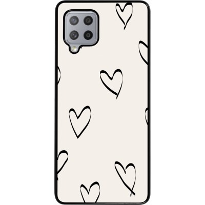 Coque Samsung Galaxy A42 5G - Valentine 2023 minimalist hearts