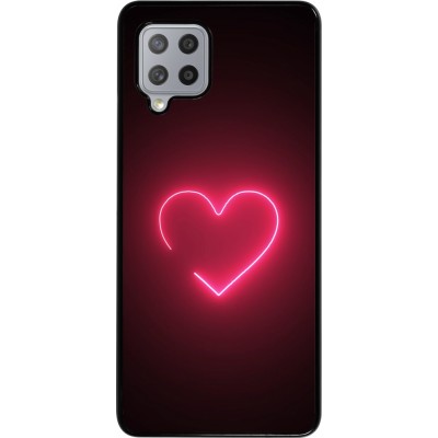 Coque Samsung Galaxy A42 5G - Valentine 2023 single neon heart