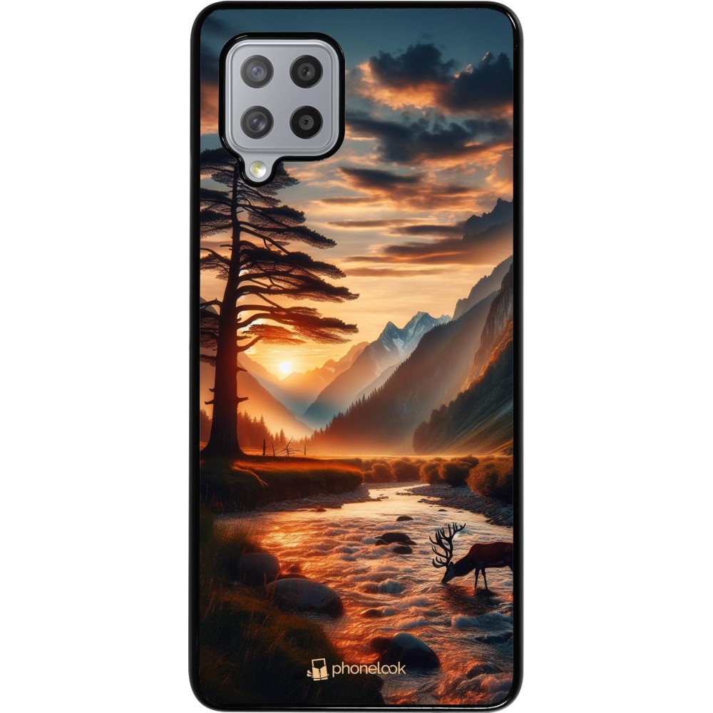 Coque Samsung Galaxy A42 5G - Valley Sunset Deer Tree