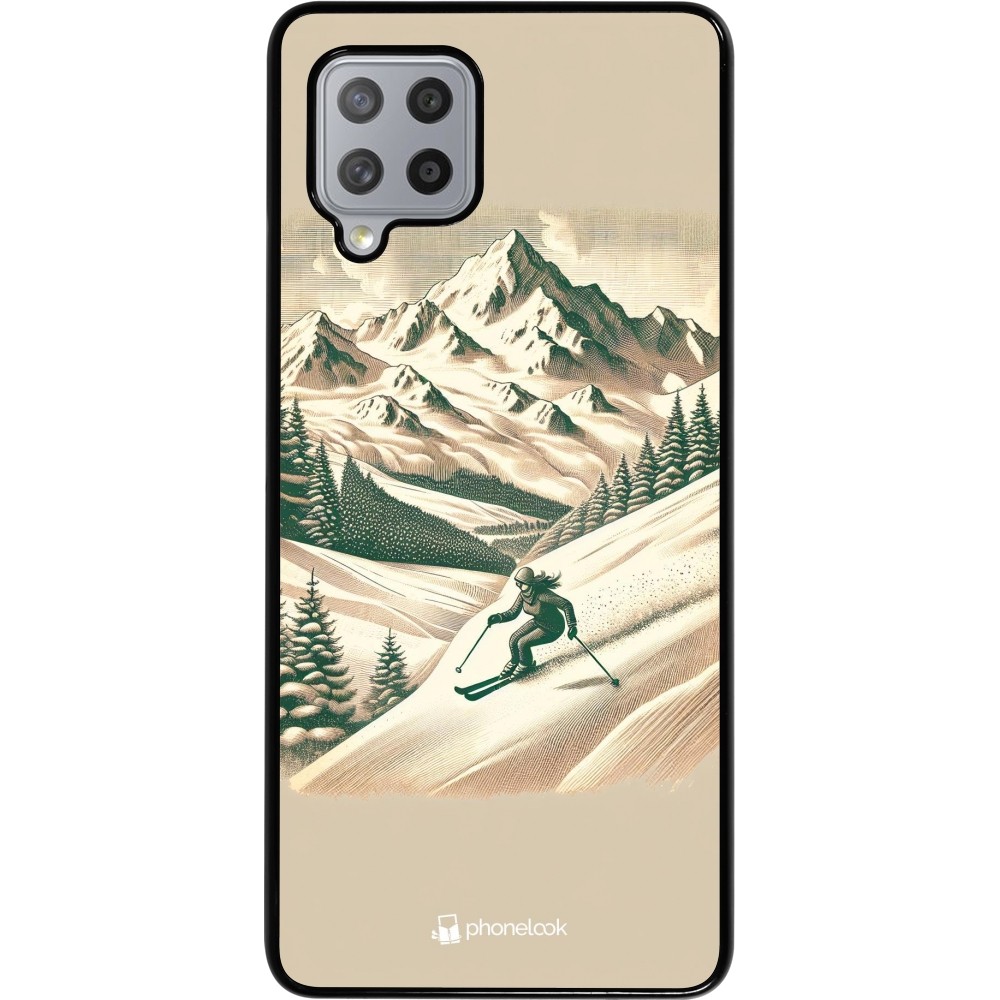 Coque Samsung Galaxy A42 5G - Vintage Ski Mountain