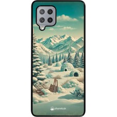 Coque Samsung Galaxy A42 5G - Vintage Snowy Mountain Igloo