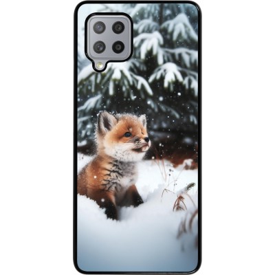 Coque Samsung Galaxy A42 5G - Noël 2023 Renardeau sapin