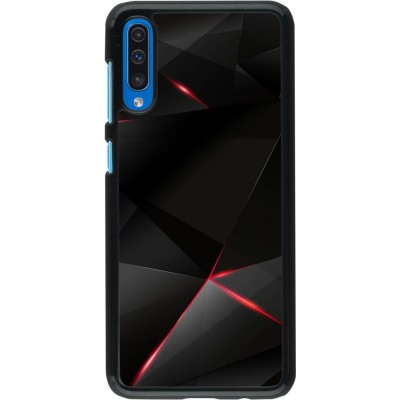 Coque Samsung Galaxy A50 - Black Red Lines