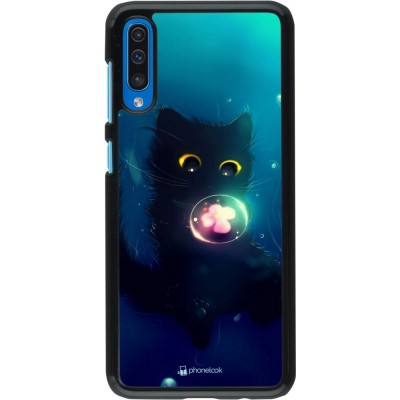 Coque Samsung Galaxy A50 - Cute Cat Bubble