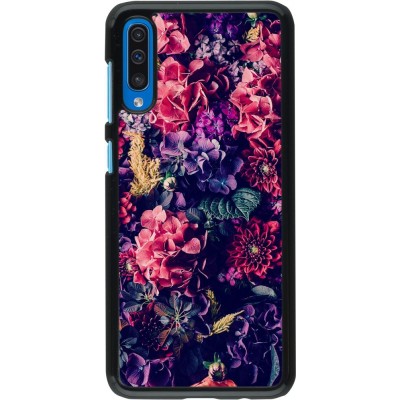 Coque Samsung Galaxy A50 - Flowers Dark