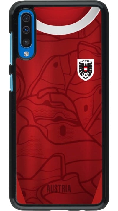 Coque Samsung Galaxy A50 - Maillot de football Autriche personnalisable