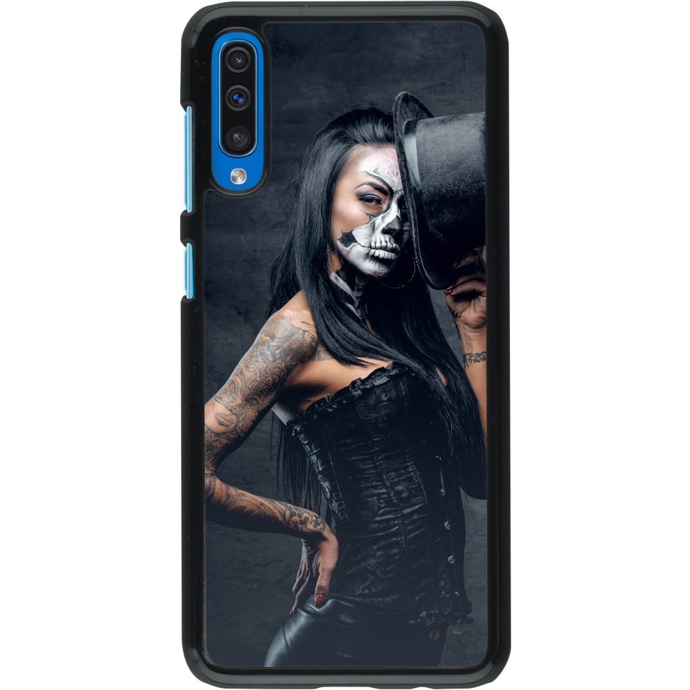 Coque Samsung Galaxy A50 - Halloween 22 Tattooed Girl