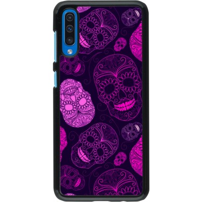 Coque Samsung Galaxy A50 - Halloween 2023 pink skulls