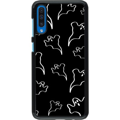 Coque Samsung Galaxy A50 - Halloween 2024 black and white ghosts