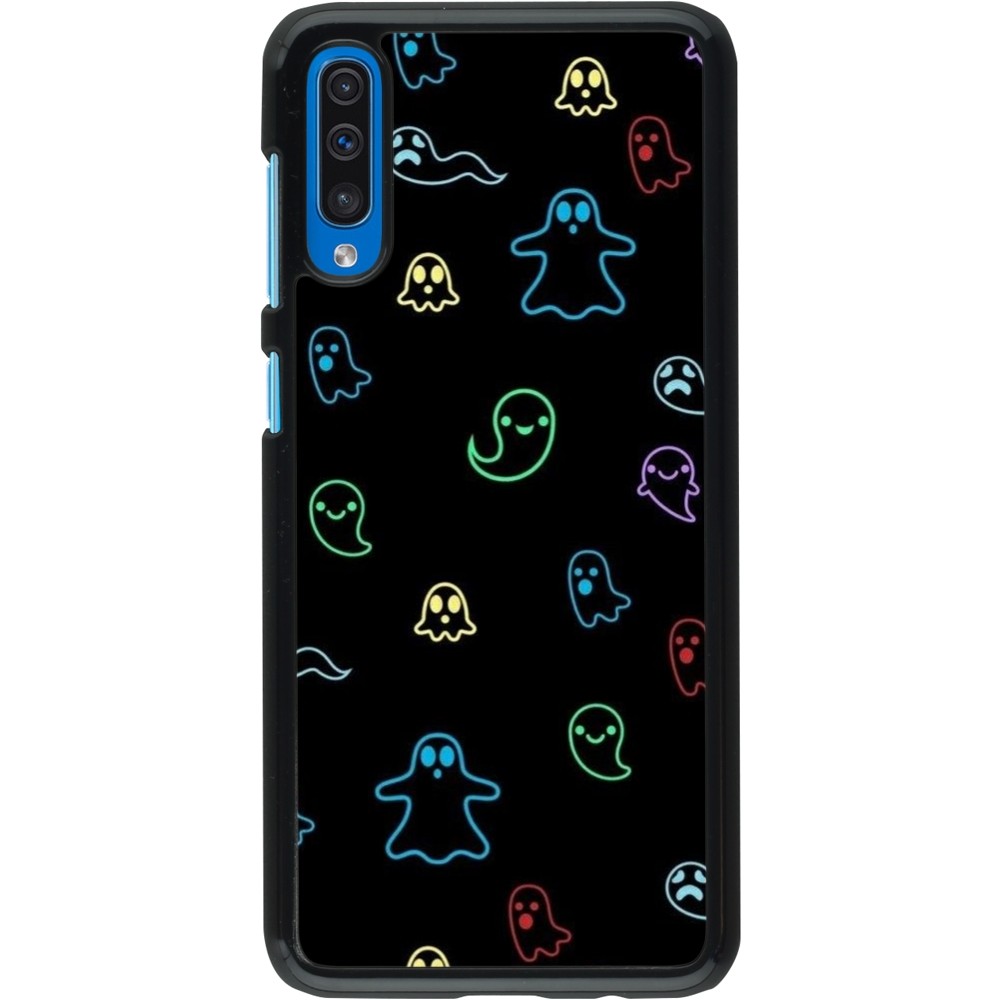 Coque Samsung Galaxy A50 - Halloween 2024 colorful ghosts