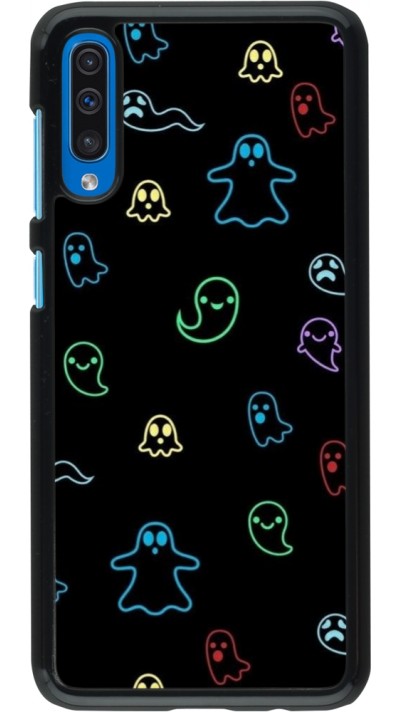 Coque Samsung Galaxy A50 - Halloween 2024 colorful ghosts