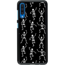 Samsung Galaxy A50 Case Hülle - Halloween 2024 dancing skeleton