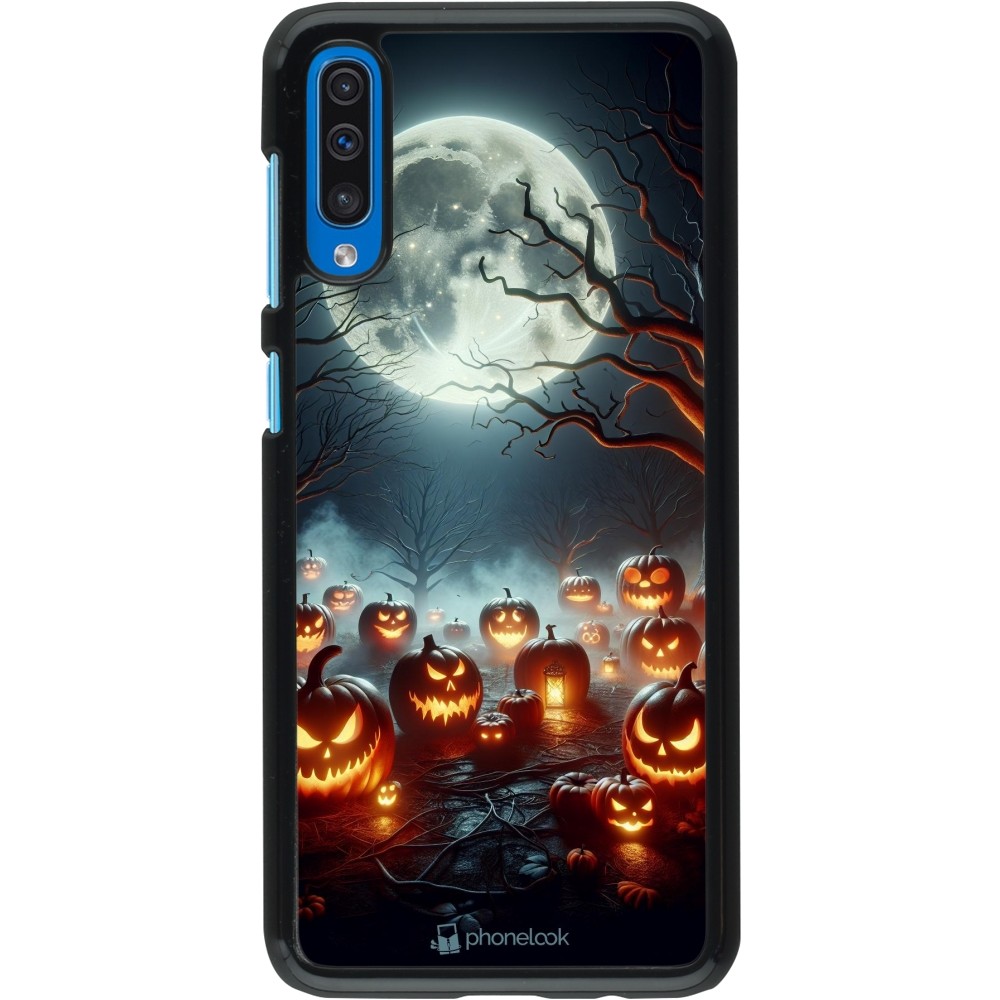 Coque Samsung Galaxy A50 - Halloween 2024 Many Pumpkins