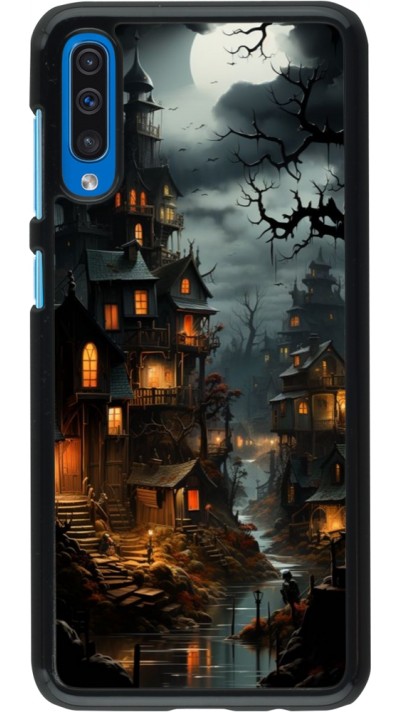 Coque Samsung Galaxy A50 - Halloween 2024 scary town