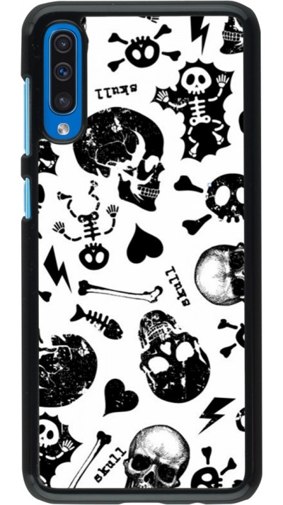 Coque Samsung Galaxy A50 - Halloween 2024 skeleton mix