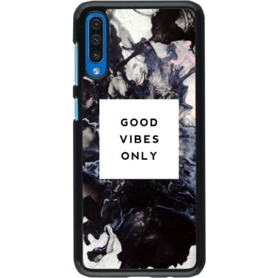 Coque Samsung Galaxy A50 - Marble Good Vibes Only