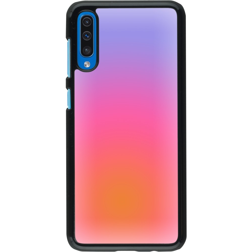 Coque Samsung Galaxy A50 - Orange Pink Blue Gradient